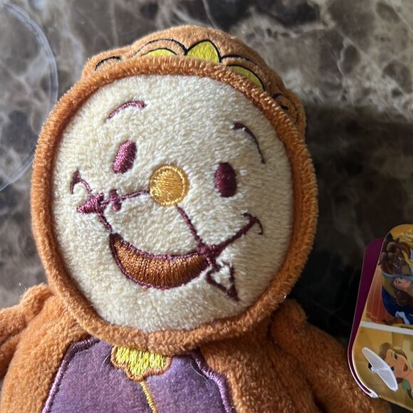 Disney Just Play Cogsworth Clock Plush Stuffed Toy Beauty and the Beast Small 5" - Picture 2 of 5